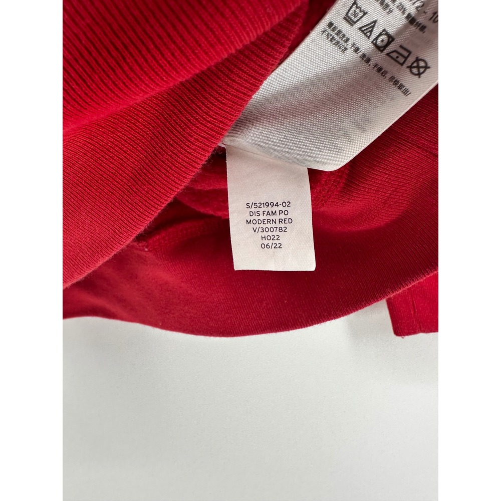 Gap x Disney Hoodie Kids Large 10 Red Mickey Mouse Pullover Fleece - Picture 8 of 8